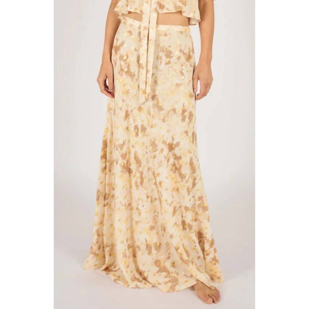 NEW TRAFFIC PEOPLE goldrush sade skirt in brown